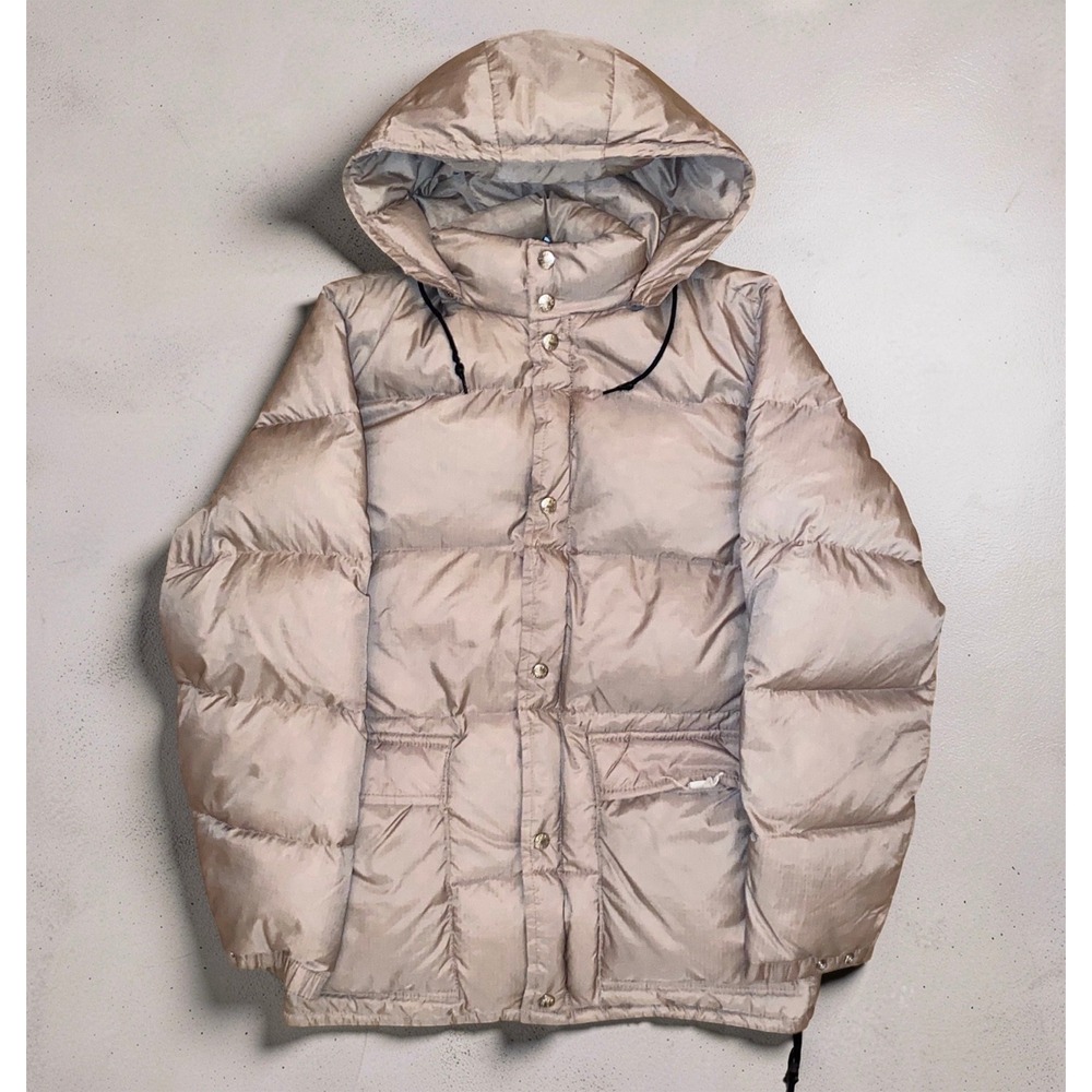 Vintage 70s Pioneer Sportswear Jones Mens M Down Jacket Canada Union Made Brown